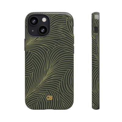 Midnight Palm Frond · Tough Phone Case for iPhone · Green