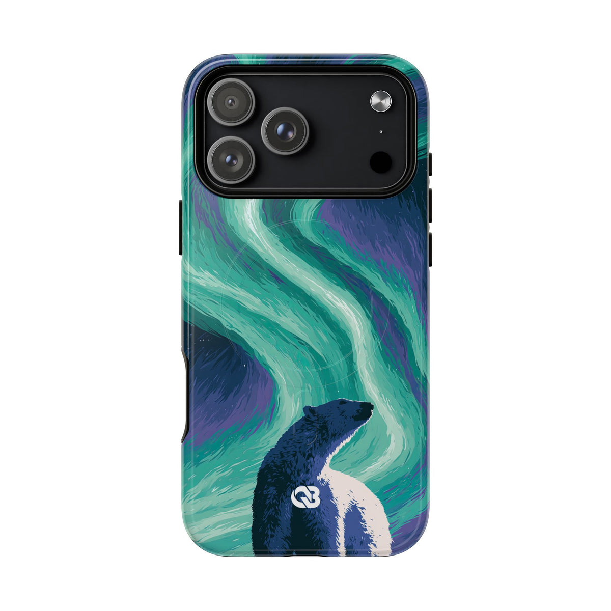 Arctic Aurora Bear · Tough 2.0 Magnetic Phone Case for iPhone · Teal