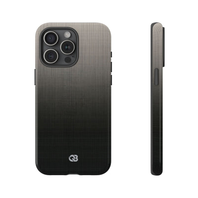 Grey Tough Phone Case for iPhone - Faded Sand Mesh