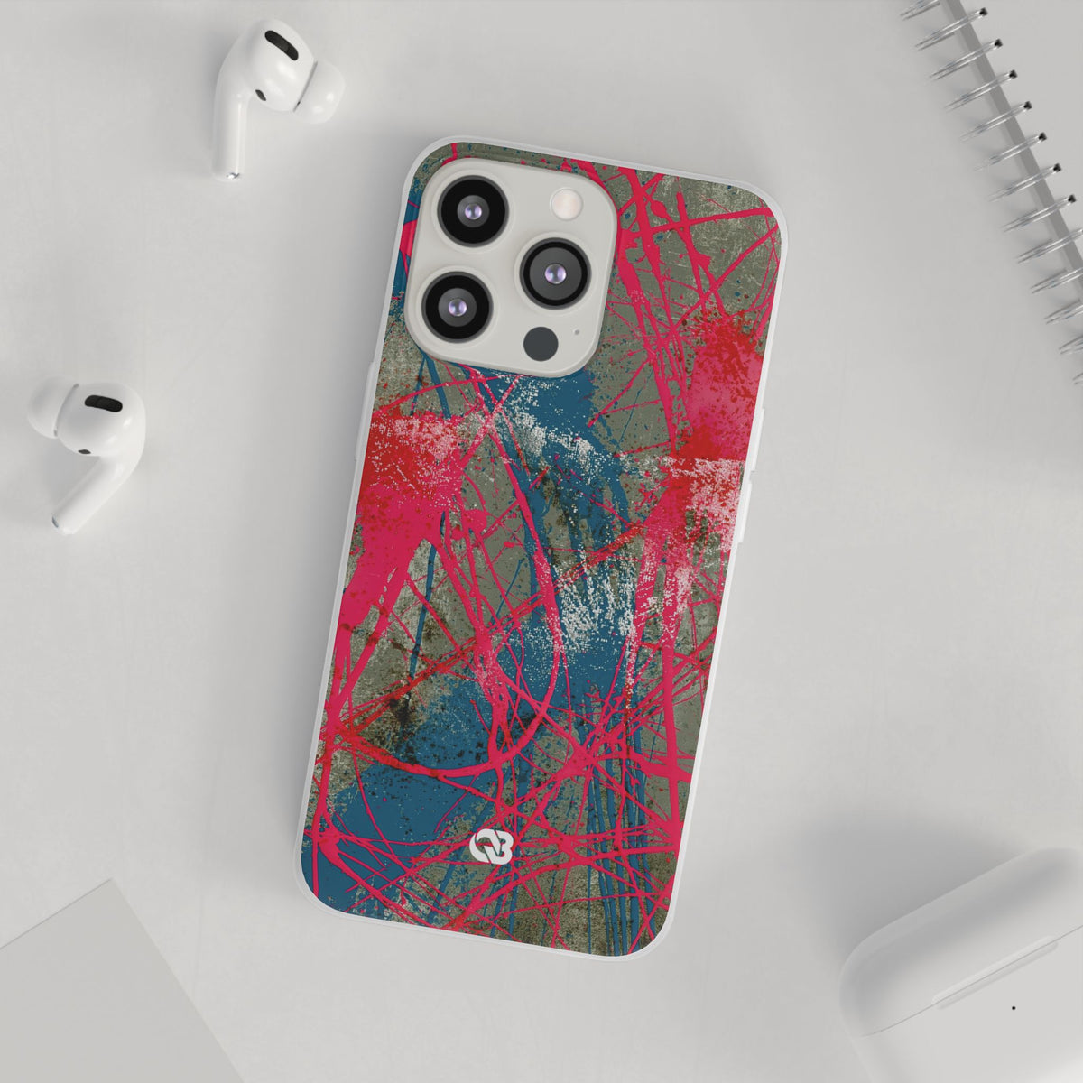 Neon Static Drip · Lite Phone Case for iPhone ·  Pink
