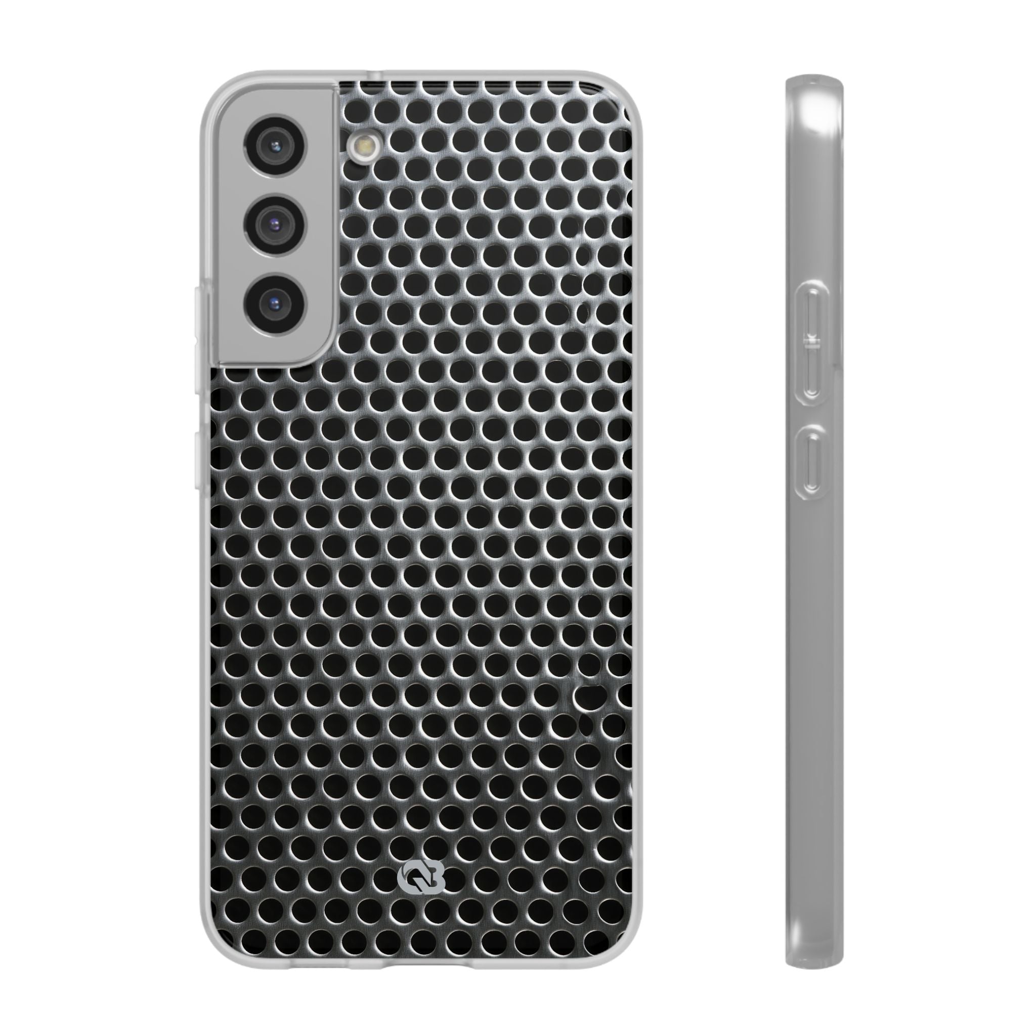 Silver Lite Phone Case for Samsung - Brutalist Steel Mesh