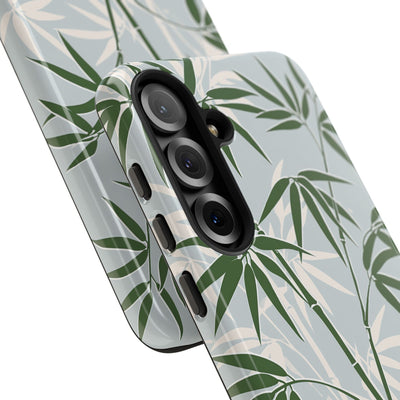 Green Tough Phone Case for Samsung - Kyoto Bamboo Canopy