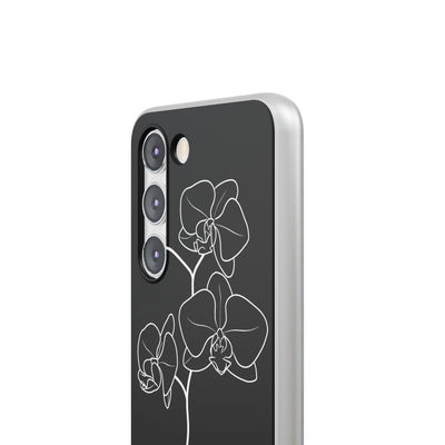 Black Lite Phone Case for Samsung - Noir Alabaster Orchid