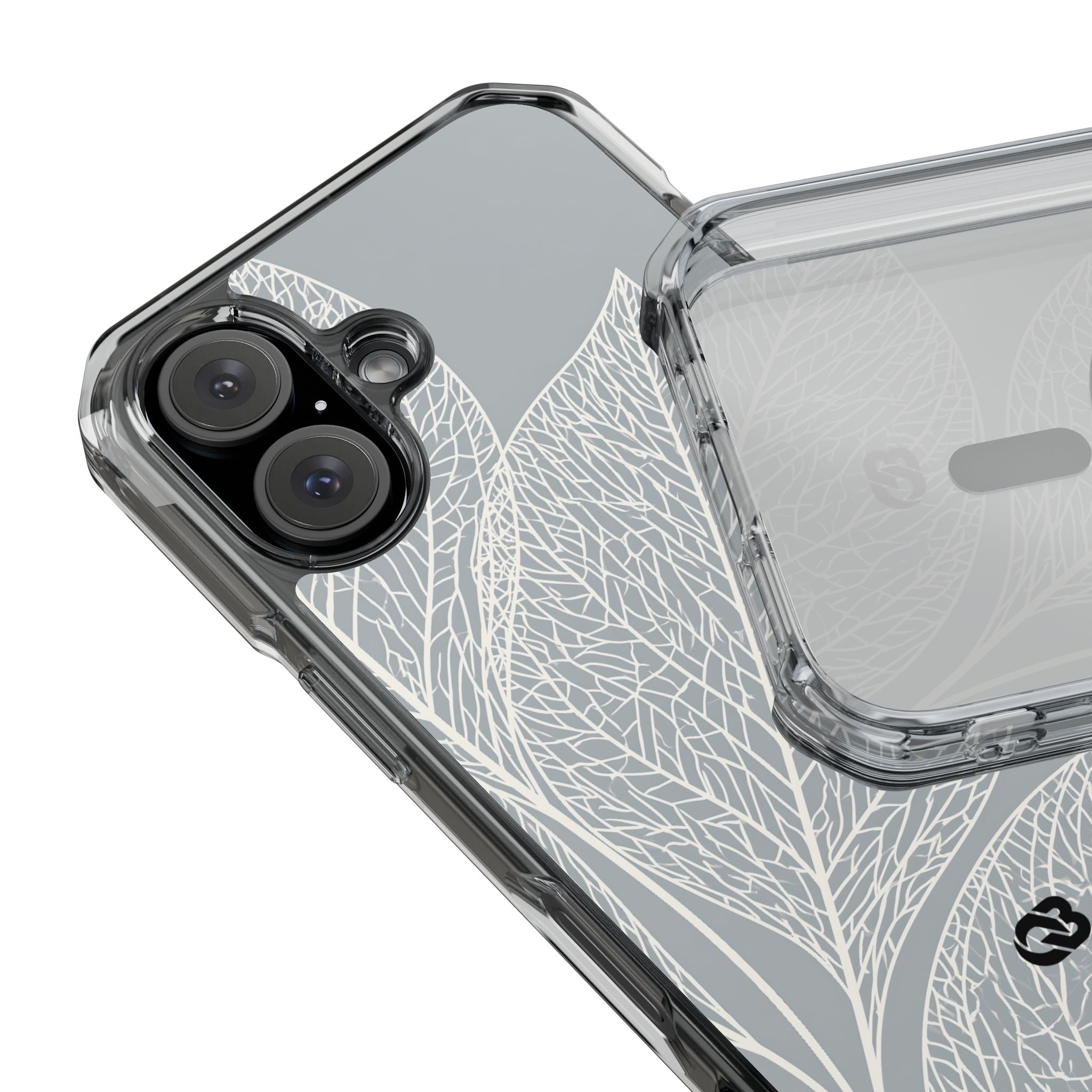 Grey Impact MagSafe Phone Case for iPhone - Frosted Ash Veins