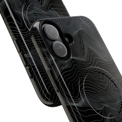 Obsidian Contour Elevation · Tough 2.0 Magnetic Phone Case for iPhone · Black