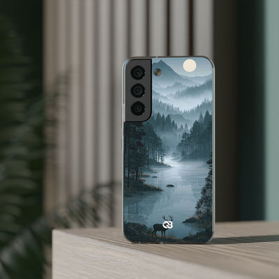 Silent Nordic Fjord · Lite Phone Case for Samsung · Blue