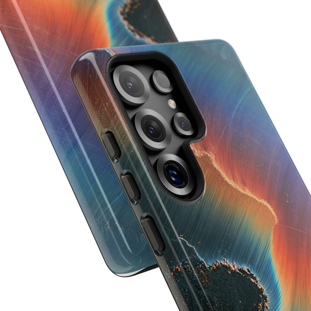Prismatic Aura Shift · Tough Phone Case for Samsung · Blue
