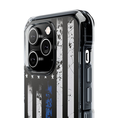 Gritty Cobalt Flag · Impact Phone Case for iPhone · Magsafe