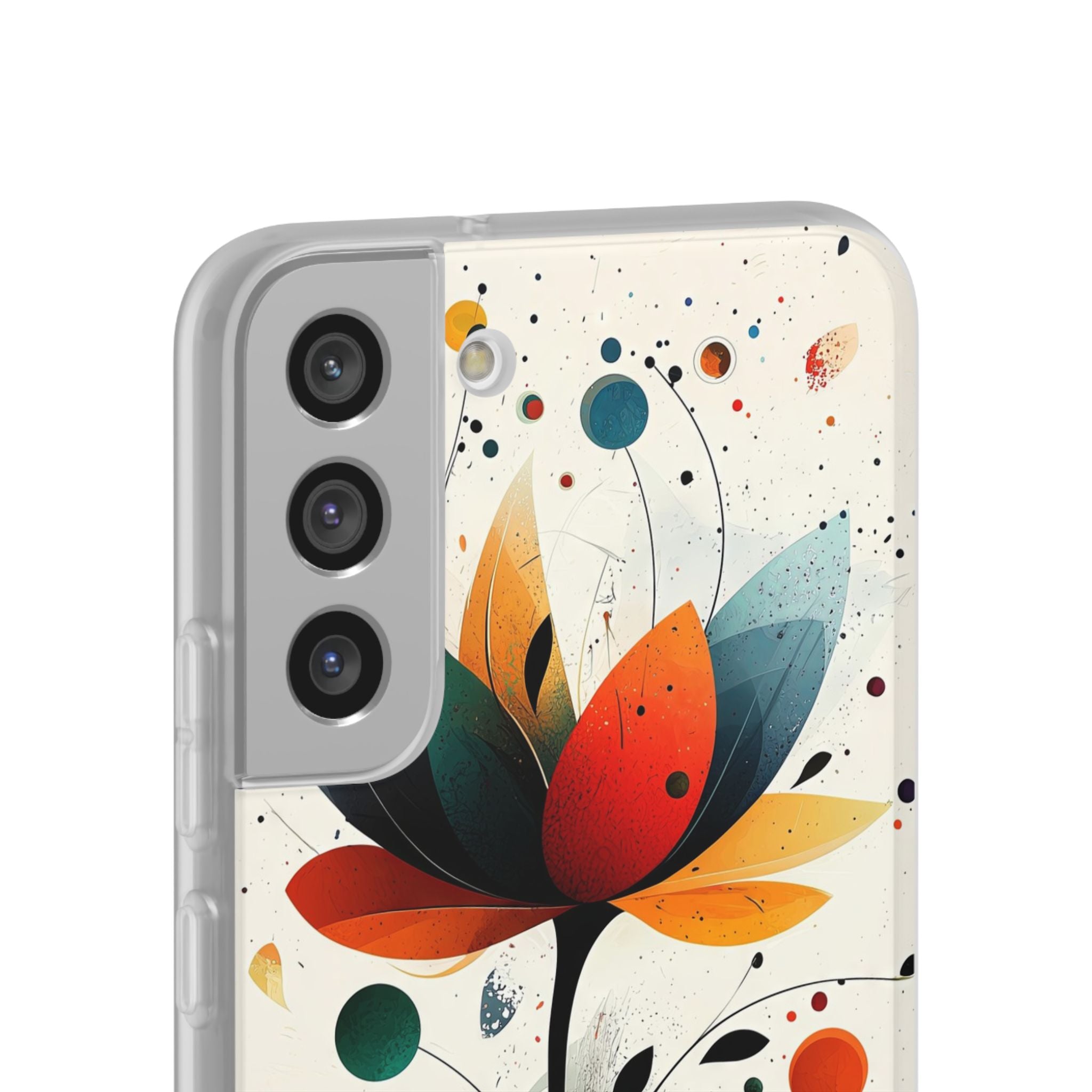 Burnt Petal Abstract · Soft Handyhülle für Samsung