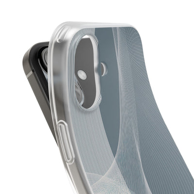 Grey Lite Phone Case for iPhone - Slate Mesh Horizon