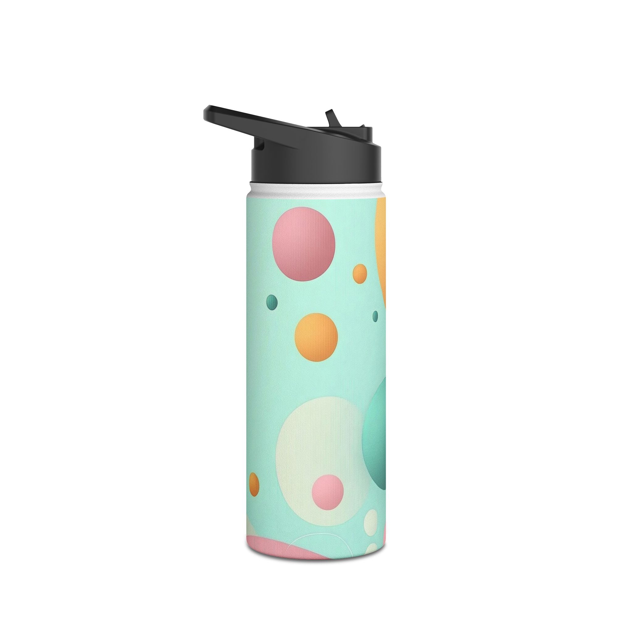 Pastel Circles Flow - Stainless Steel Water Bottle