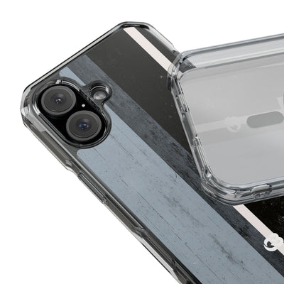 Grey Impact MagSafe Phone Case for iPhone - Industrial Concrete Void