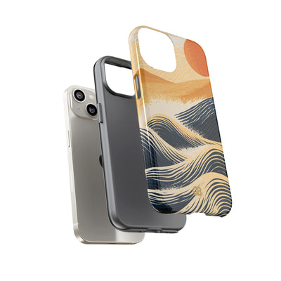 Blue Tough Phone Case for iPhone - Kyoto Cresting Tide