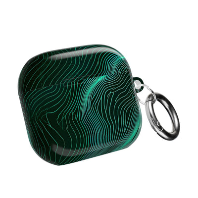 Emerald Topo Ridge · Hard Case for AirPods & AirPods Pro · Green