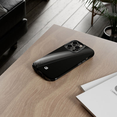 Black Tough Phone Case for iPhone - Linear Velocity Beam