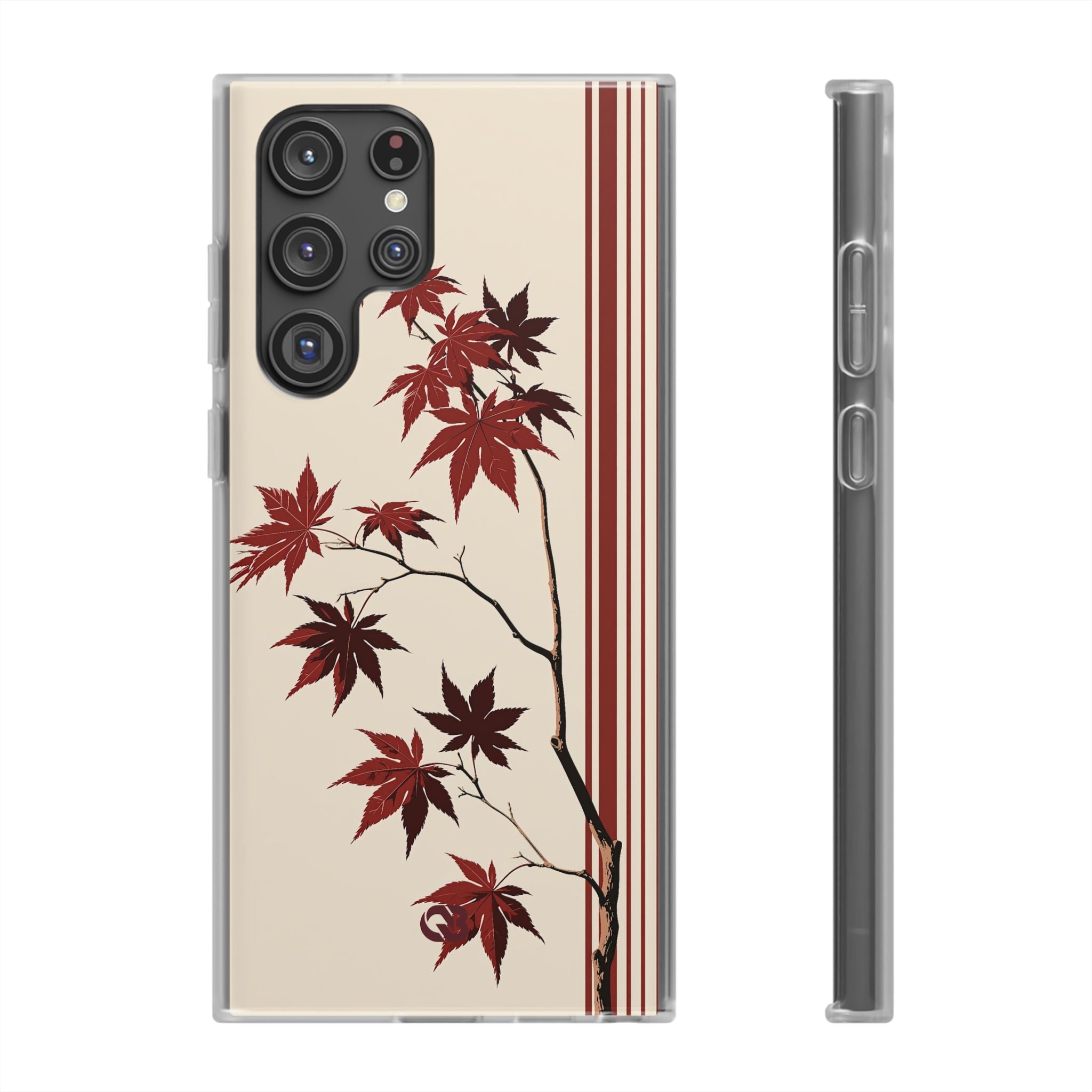Red Lite Phone Case for Samsung - Crimson Momiji Stripe