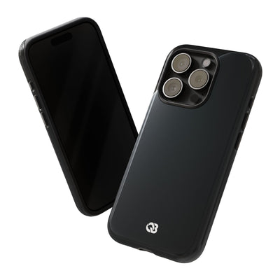 Black Tough Phone Case for iPhone - Obsidian Lunar Arch