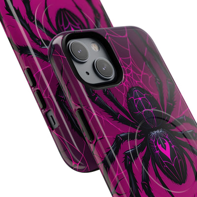 Obsidian Neon Widow · Tough+ Handyhülle für iPhone · Magsafe
