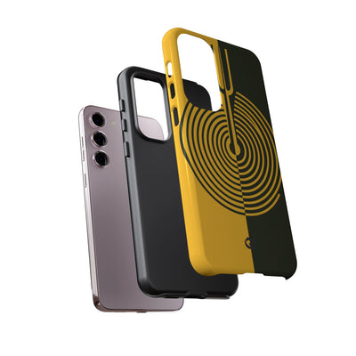 Yellow Tough Phone Case for Samsung - Voltage Sector Pulse