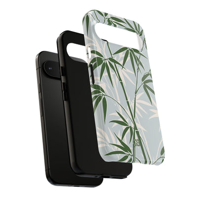 Green Tough Phone Case for Google Pixel - Kyoto Bamboo Canopy