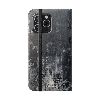 Midnight Brushstroke - iPhone 15 Pro Max Case - Wallet