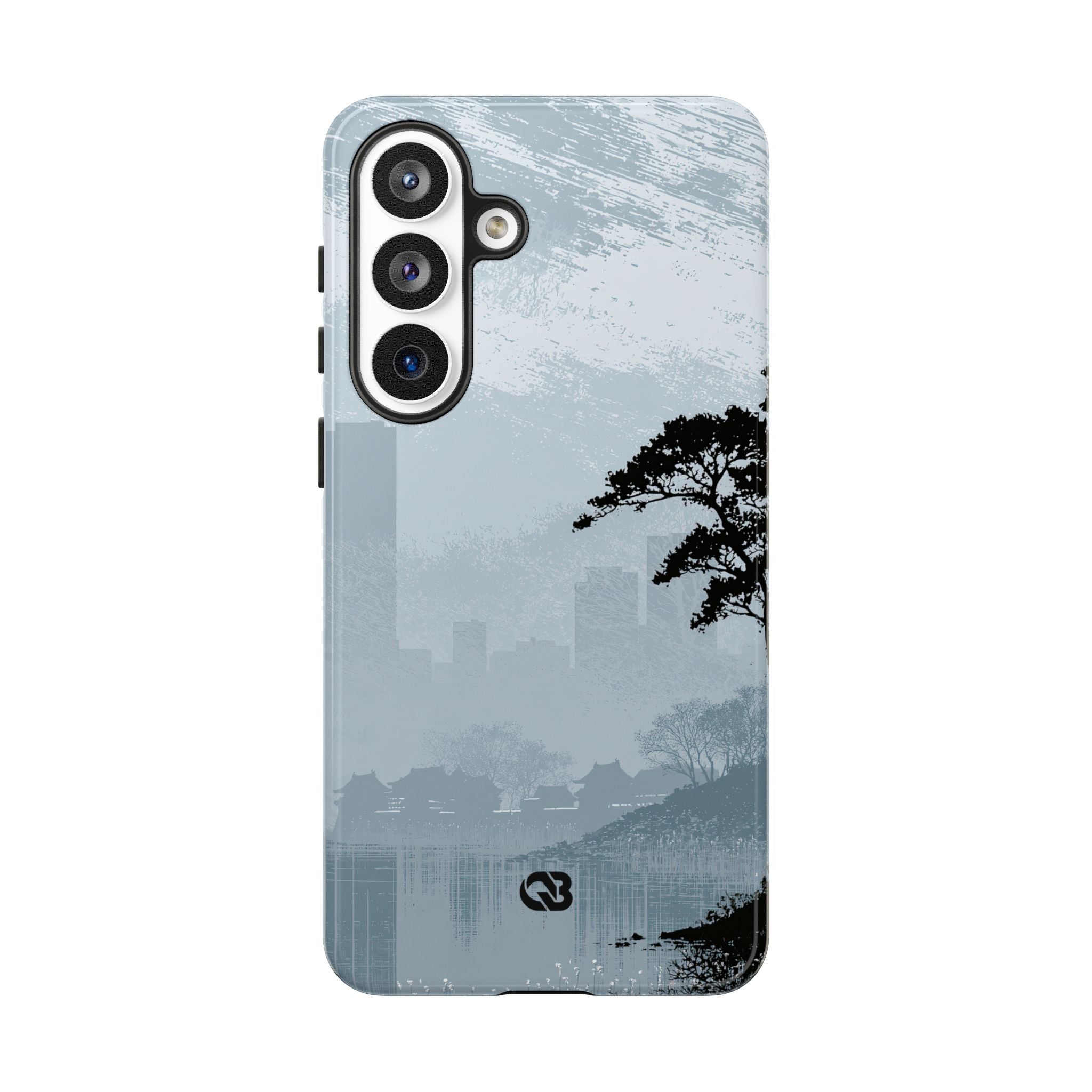 Grey Tough Phone Case for Samsung - Steel Slate Zen