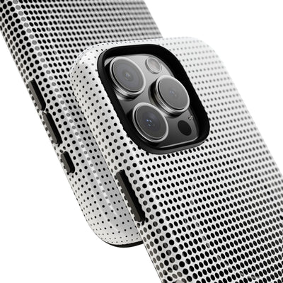 Black Tough 2.0 Magsafe Phone Case for iPhone - Obsidian Halftone Flux