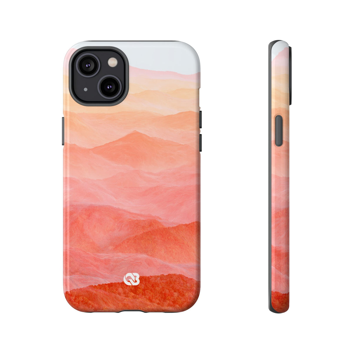 Alpenglow Ridge Vista · Tough Phone Case for iPhone · Orange