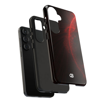 Red Tough Phone Case for Samsung - Solar Crimson Flare