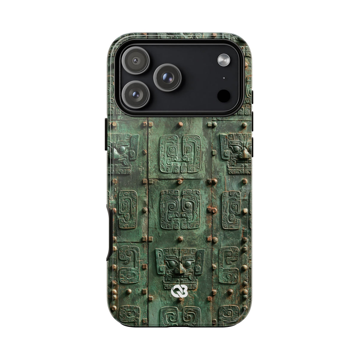 Dynastic Bronze Relief · Tough Phone Case for iPhone · Green