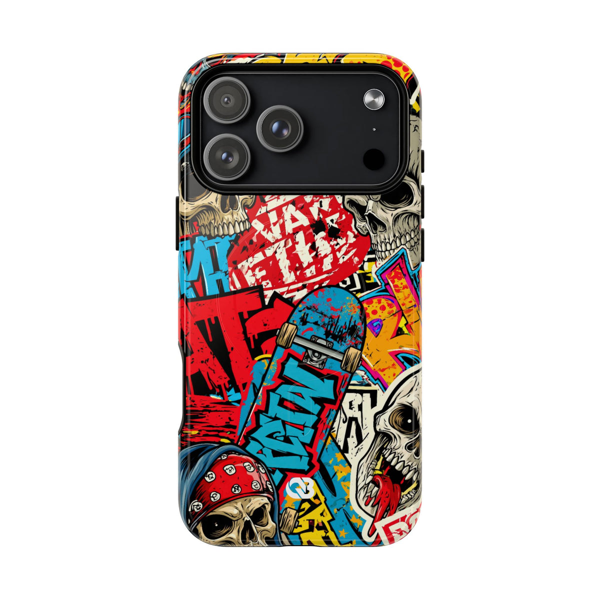 Skate Skull Riot · Tough 2.0 Magnetic Phone Case for iPhone · Red