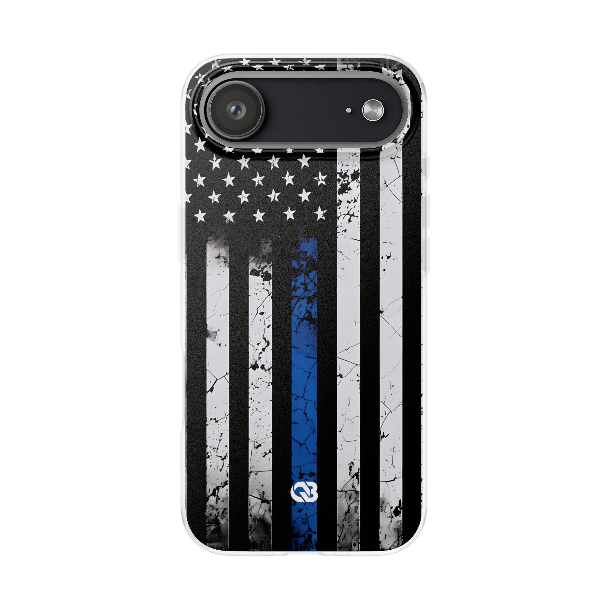 Gritty Cobalt Flag · Soft Phone Case for iPhone