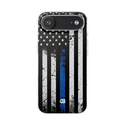 Gritty Cobalt Flag · Soft Phone Case for iPhone