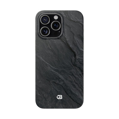 Dark Slate Strata · Lite Phone Case for iPhone ·  Black