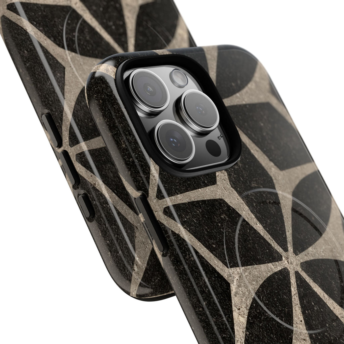 Concrete Mosaic Star · Tough 2.0 Magnetic Phone Case for iPhone · Black