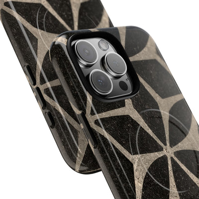 Concrete Mosaic Star · Tough 2.0 Magnetic Phone Case for iPhone · Black