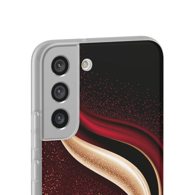 Gilded Crimson Flow · Lite Phone Case for Samsung · Red