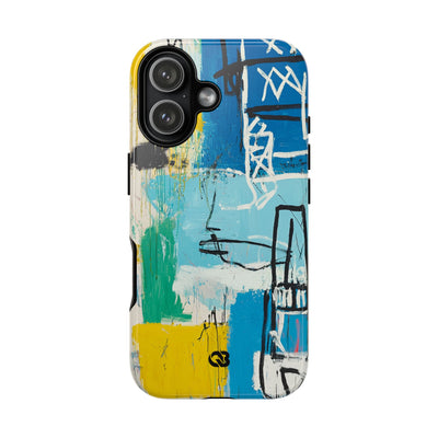 Azure Urban Scribble · Tough Phone Case for iPhone