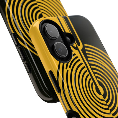 Yellow Tough 2.0 Magsafe Phone Case for iPhone - Voltage Sector Pulse