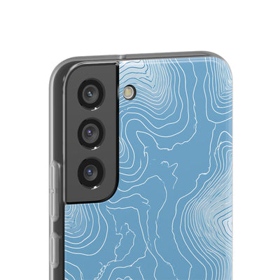 Blue Lite Phone Case for Samsung - Glacial Ridge Topo