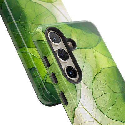 Emerald Leaf Veins · Tough Phone Case for Samsung