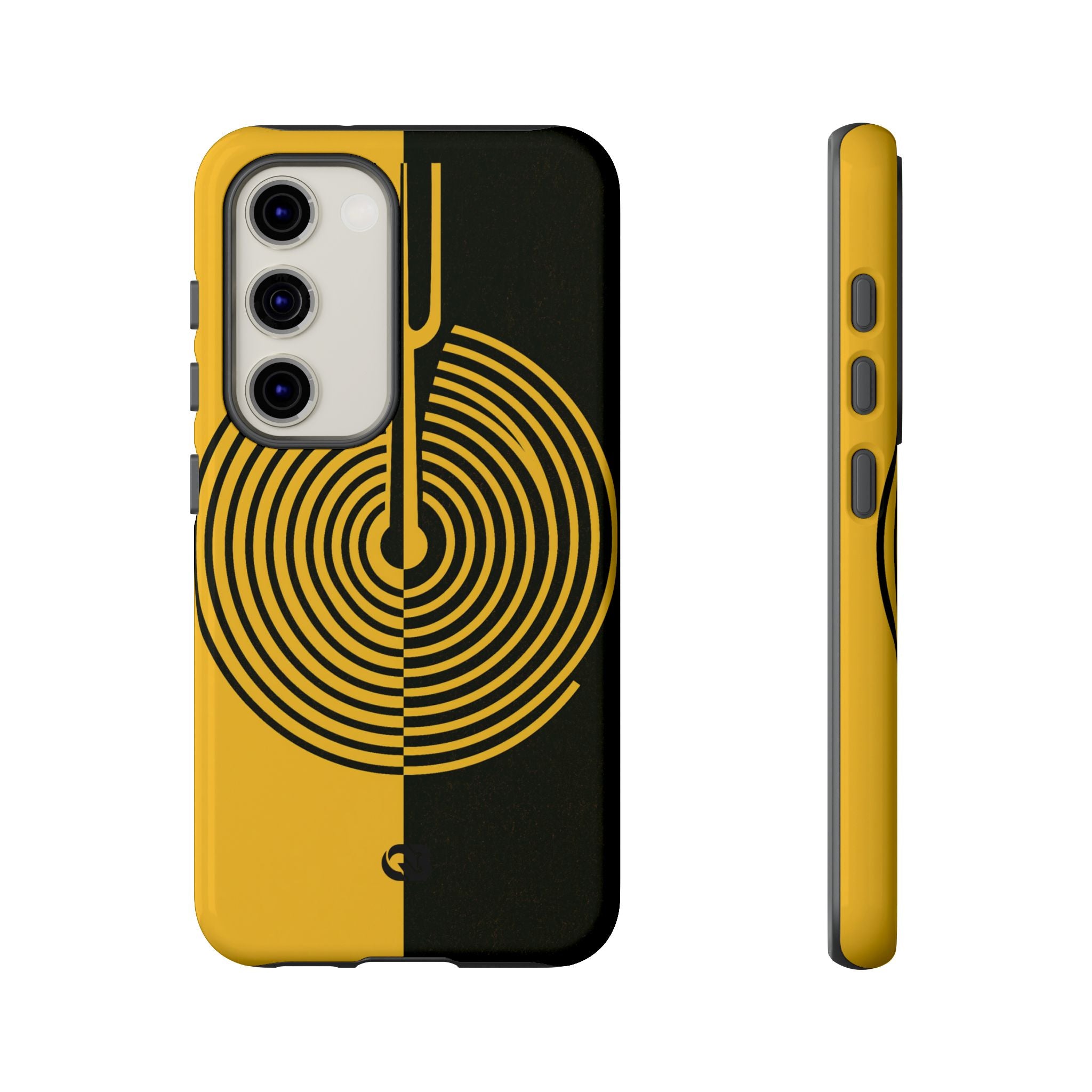 Yellow Tough Phone Case for Samsung - Voltage Sector Pulse