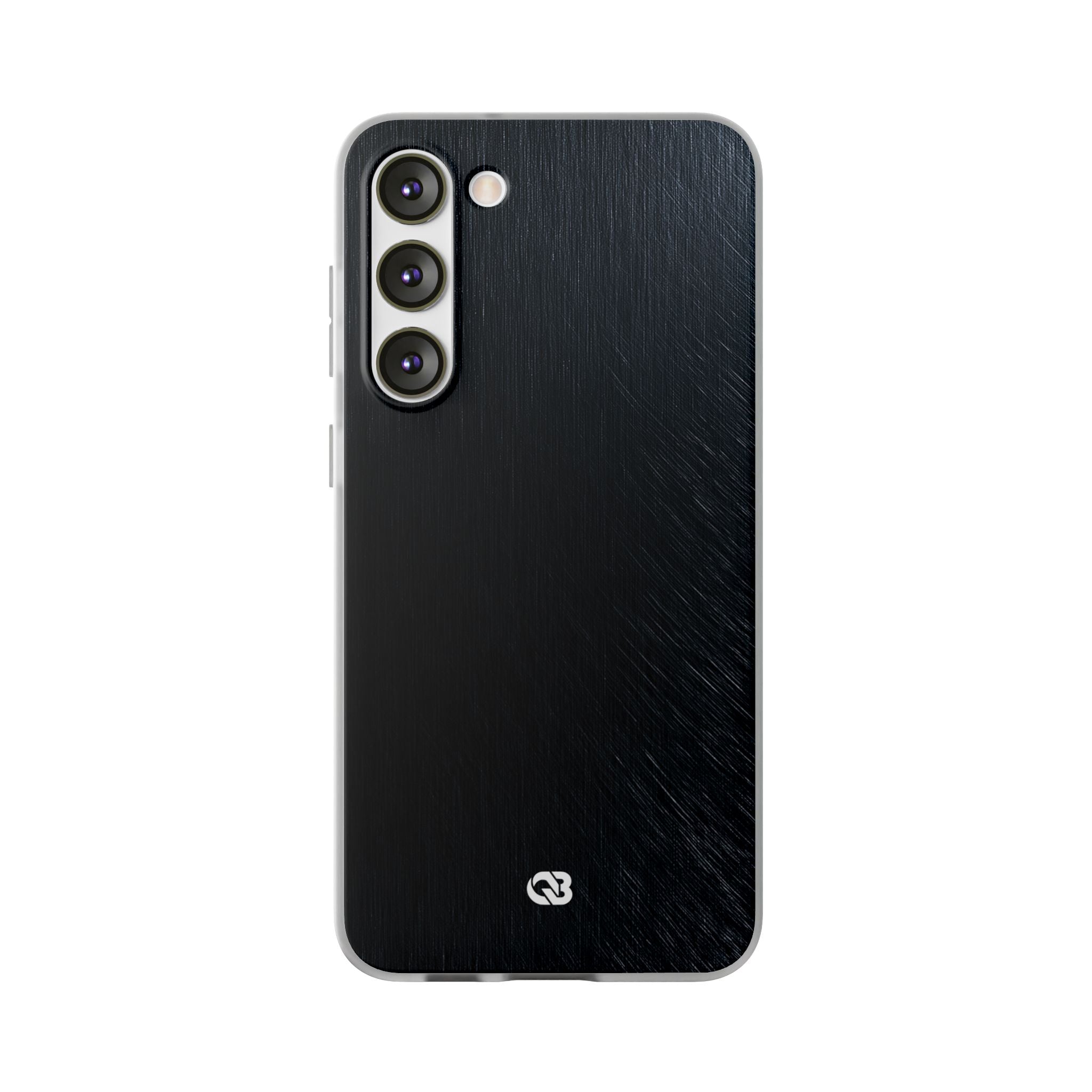 Black Lite Phone Case for Samsung - Midnight Brushed Grain