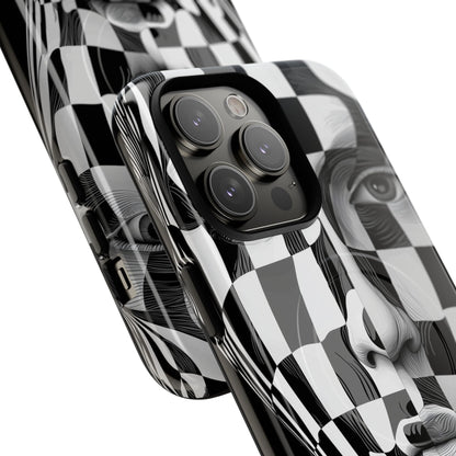 Checkered Face iPhone 14 Pro Max Case - Tough+