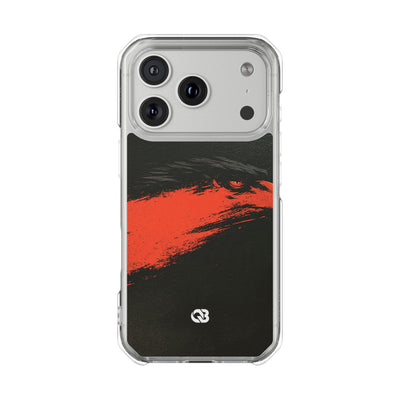 Crimson Raptor Noir · Clear Impact Magnetic Phone Case for iPhone ·  Black