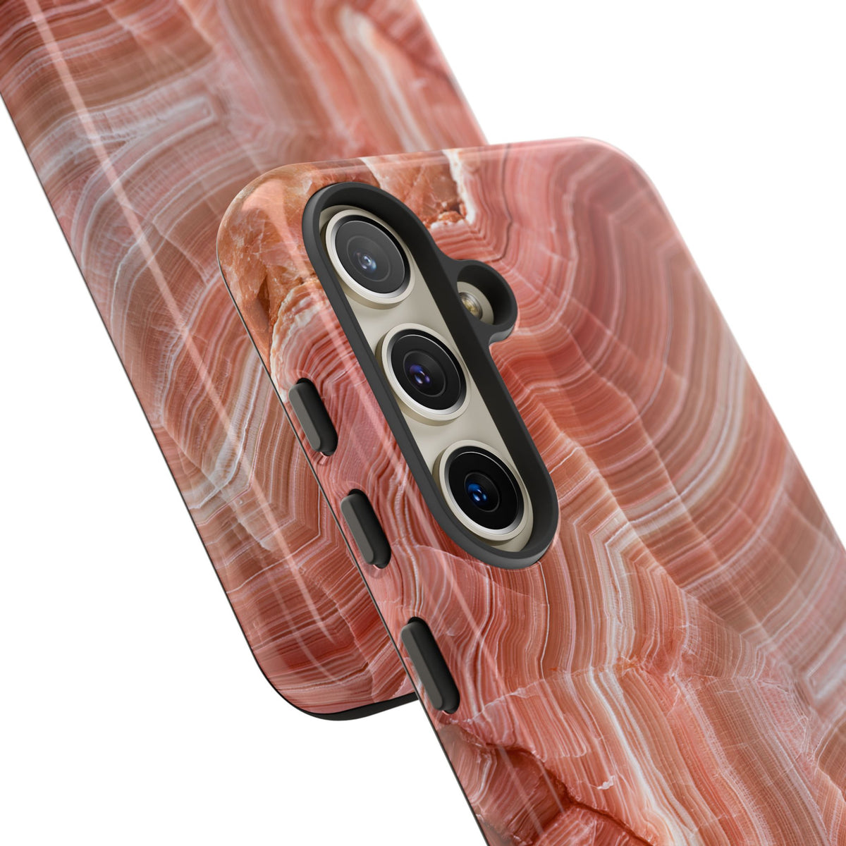 Blushing Rose Strata · Tough Phone Case for Samsung · Pink