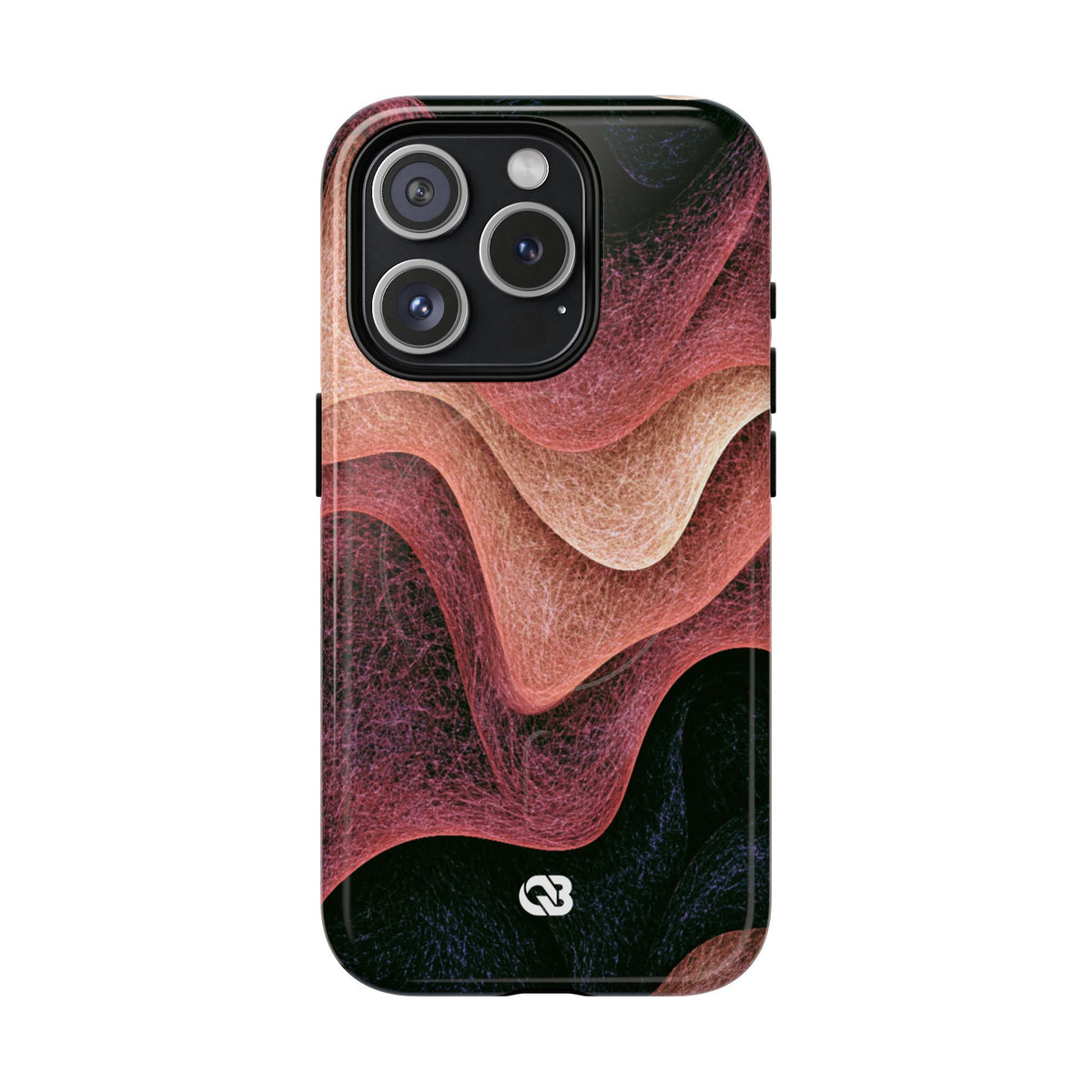 Rose Contour Waves · Tough 2.0 Magnetic Phone Case for iPhone · Pink