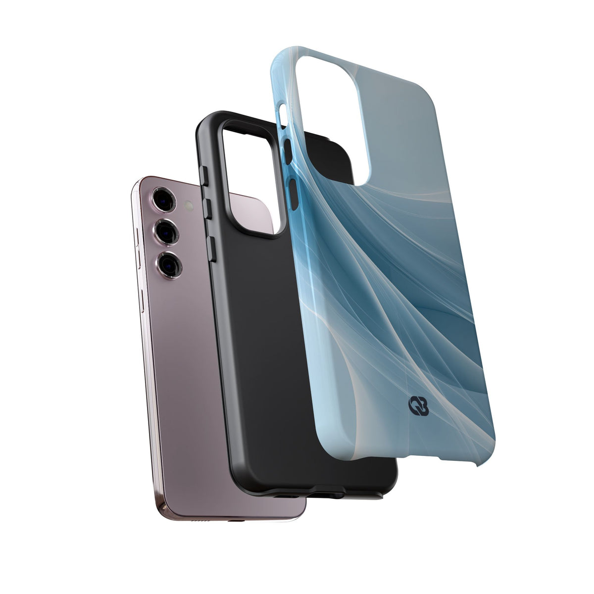 Glacial Ridge Contours · Tough Phone Case for Samsung · Blue