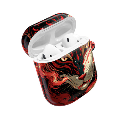 Crimson Kitsune Spirit · Hard Case for AirPods & AirPods Pro · Red
