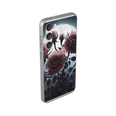Lunar Lace Petals · Soft Phone Case for Samsung